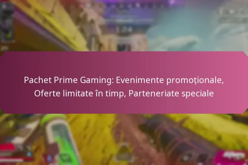 Pachet Prime Gaming: Evenimente promoționale, Oferte limitate în timp, Parteneriate speciale