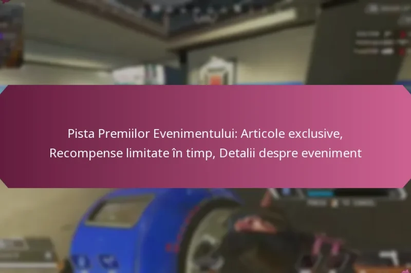 Pista Premiilor Evenimentului: Articole exclusive, Recompense limitate în timp, Detalii despre eveniment