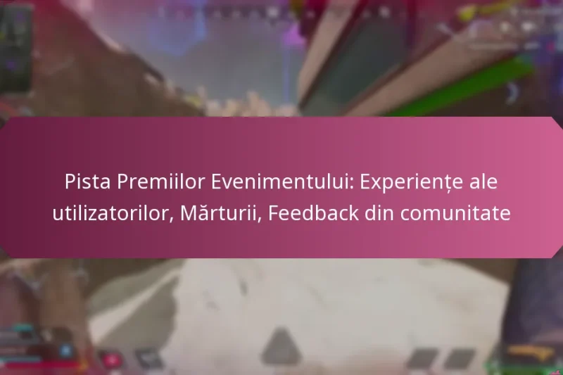 Pista Premiilor Evenimentului: Experiențe ale utilizatorilor, Mărturii, Feedback din comunitate