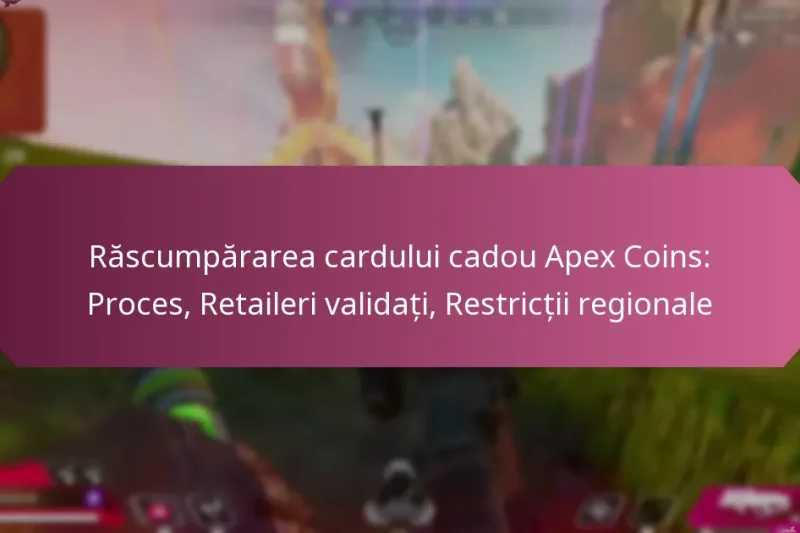 Răscumpărarea cardului cadou Apex Coins: Proces, Retaileri validați, Restricții regionale